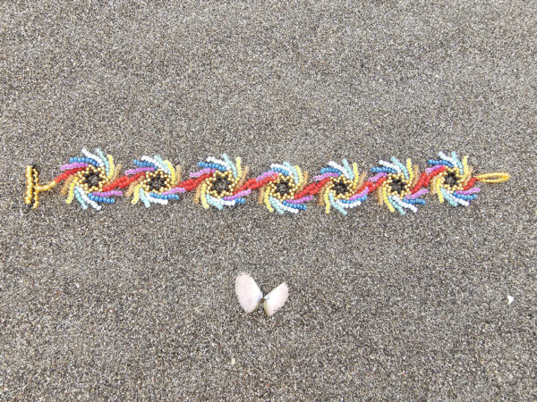 Rainbow Vortex on the sand