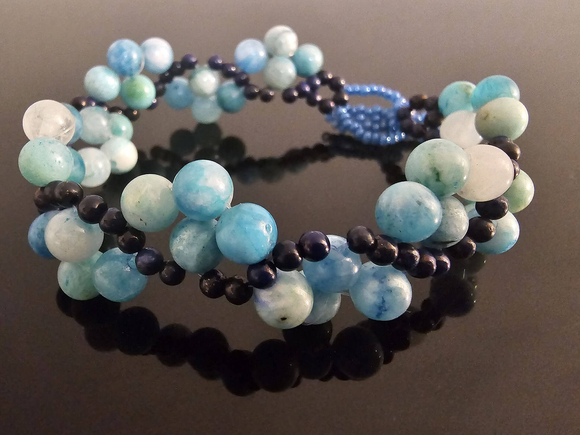 Emotionally healing flow beautiful gemstone bracelet